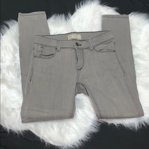 Free People Grey Denim Jeans 👽 - Picture 2 of 7